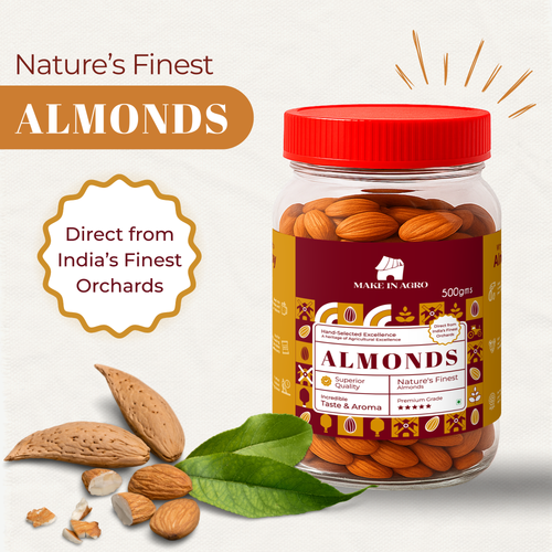 Buy Premium Almonds Online – 100% Natural, Fresh & Healthy | 500g