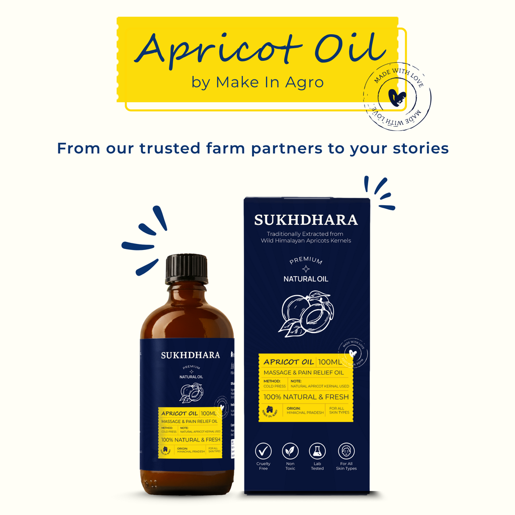 Sukhdhara Apricot Oil for Massage & Pain Relief | 100ml